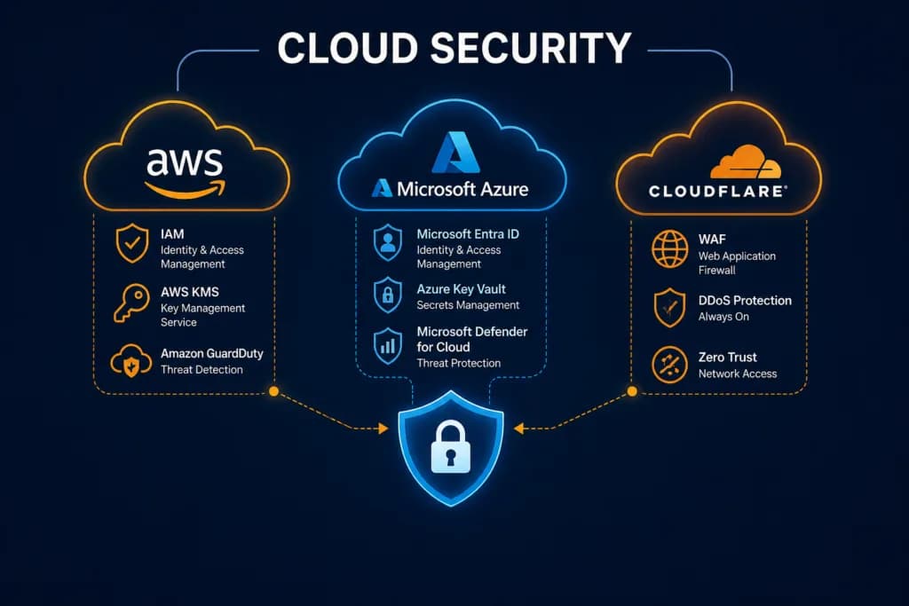 AWS vs Azure vs Cloudflare: Best Cloud Security in UAE 2026