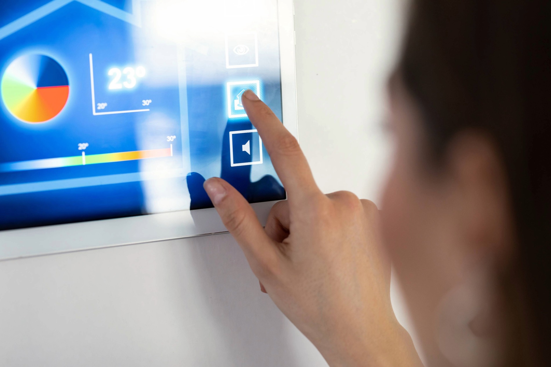 young-woman-using-the-home-automation-system-on-di-2024-09-22-16-08-21-utc young-woman-using-the-home-automation-system-on-di-2024-09-22-16-08-21-utc
