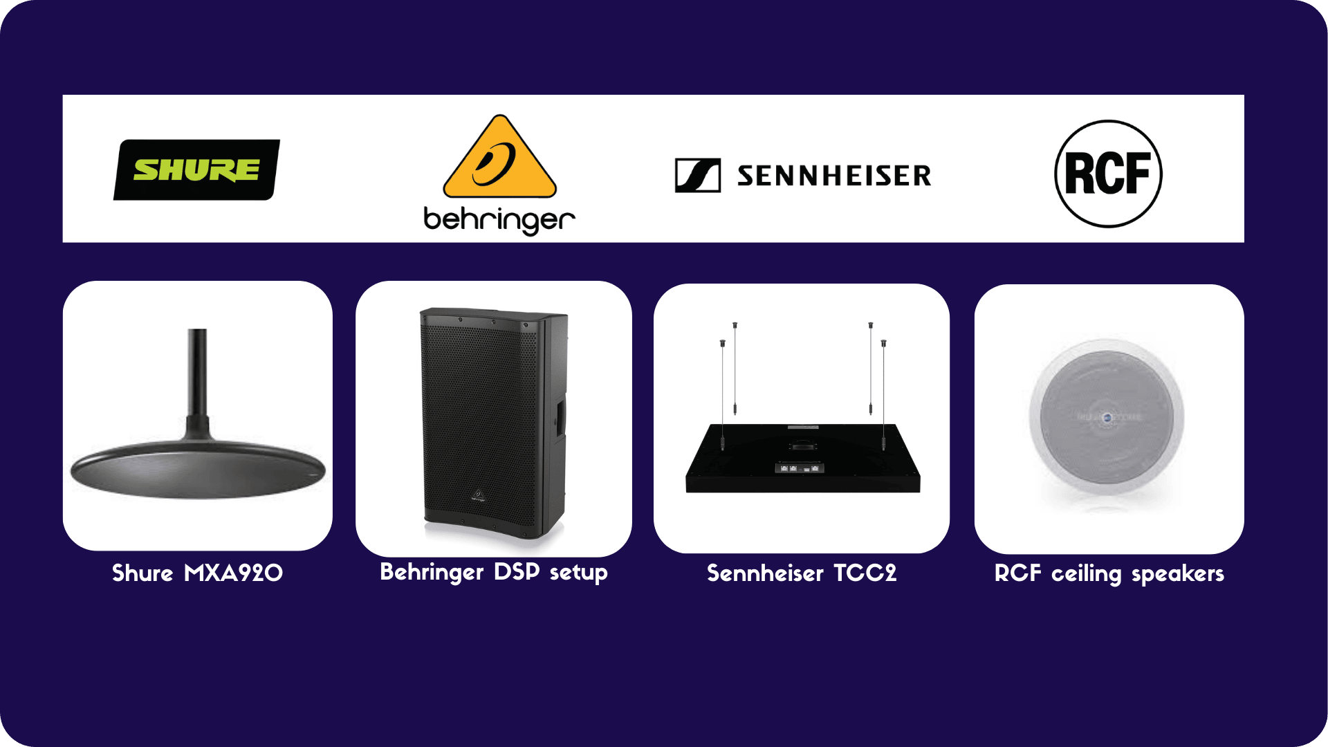 Professional conference room audio solutions